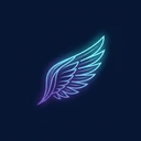 Logotipo premium ala de ángel Duparfay IA