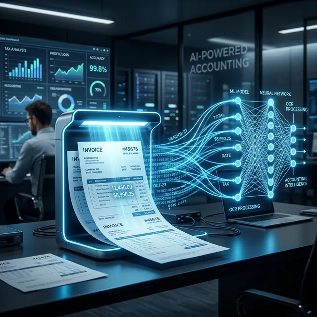 Software OCR automatizado para facturas y RPA de automatización contable con machine learning