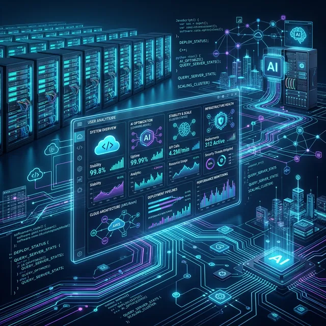 Servidores cibernéticos y desarrollo de software escalable en la nube